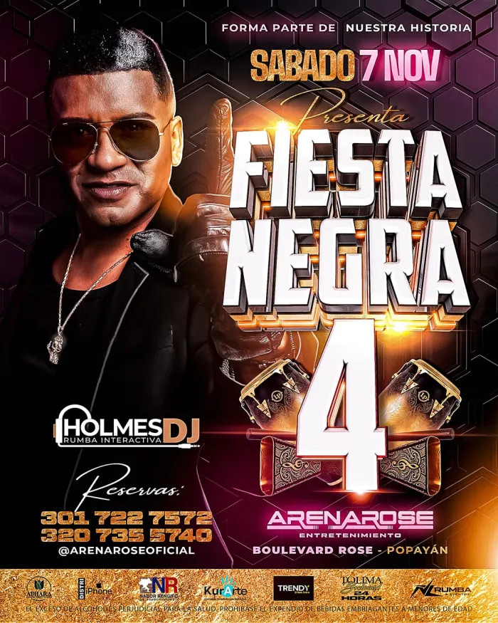 Flyer: Fiesta Negra 4