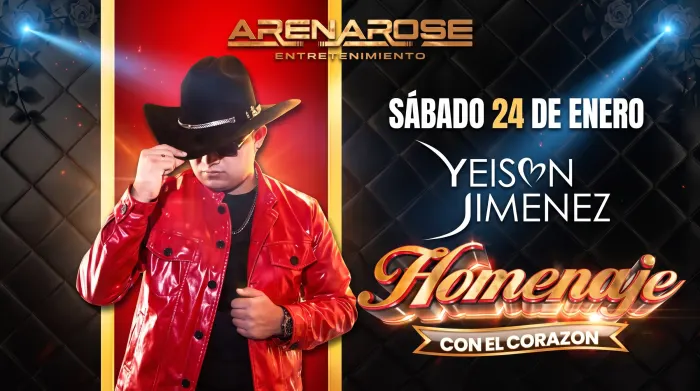 Yeison Jiménez — Homenaje con el corazón en Arena Rose
