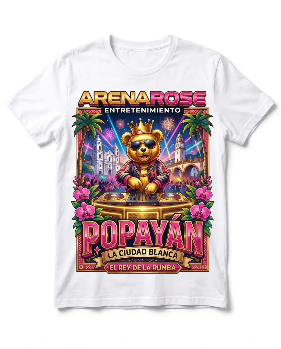 Camiseta Popayán La Ciudad Blanca de Arena Rose