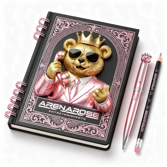 Cuaderno con lápiz y lapicero